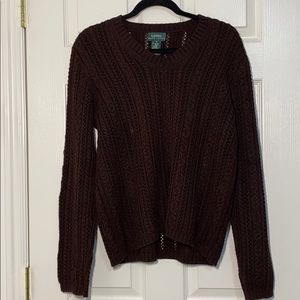 COPY - Women Ralph Lauren brown sweater.
